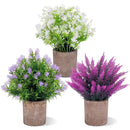 Hisow Mini Artificial Flower With Hemp Rope Bag