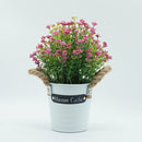Hisow Artificial Lavender Flowers in Pot(Red)