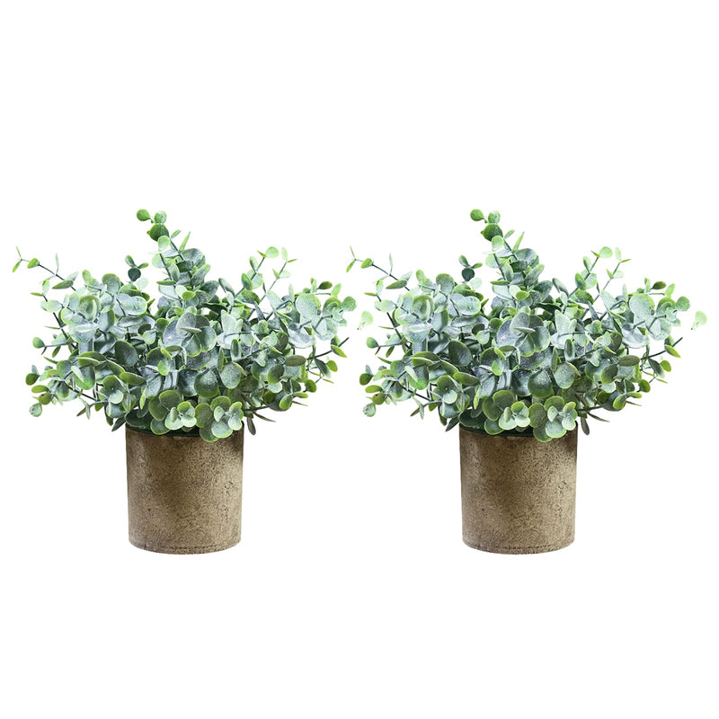 2 Packs Small Potted Fake Plants