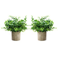 2 Packs Small Potted Fake Plants