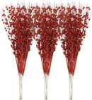Artificial Glitter Berry Stem Ornaments