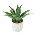 Large Faux Aloe Plant with Ceramic Vase