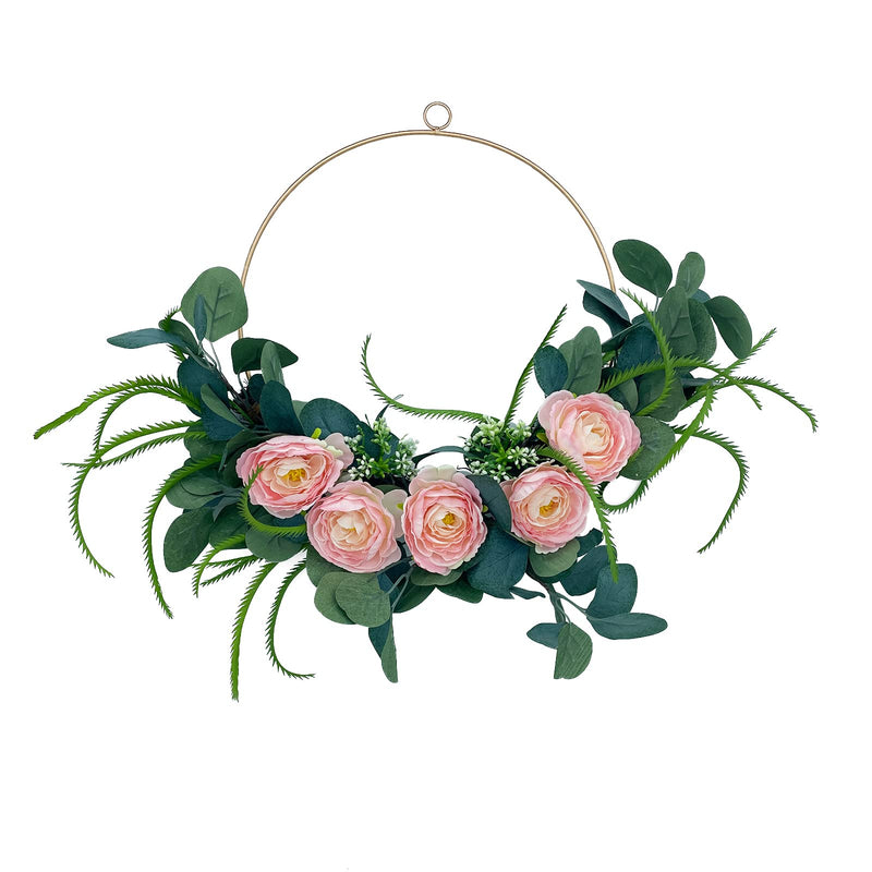 20" Artificial Rose Flowers Wreath