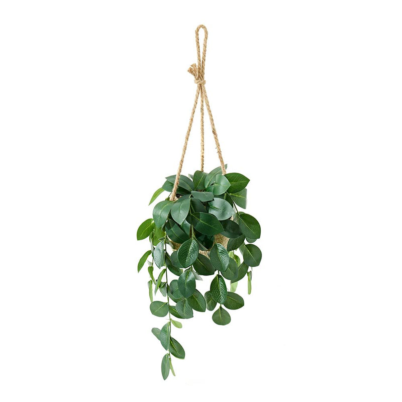 fake hanging plant with pot Artificial Hanging Plants with Rope Pot