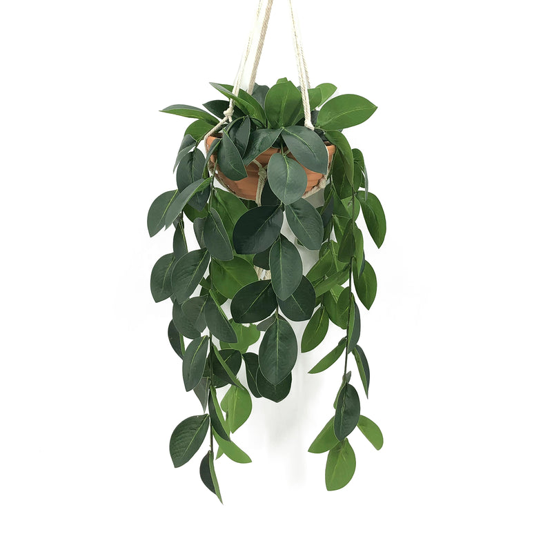 Fake Hanging Plant in Red Clay Pot