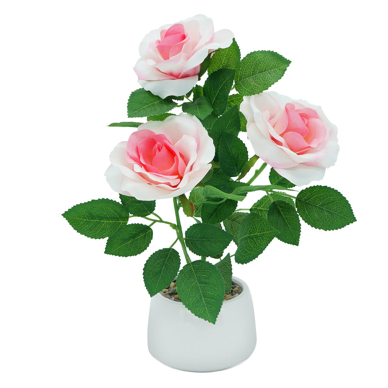 Rose Artificial Flowers in Pot