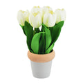 10” Fake Tulips Flowers with Pot