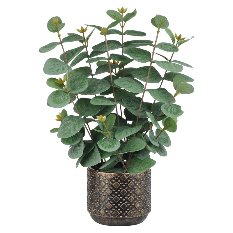 Artificial Plants Leaves with Plastic/Ratten Pot