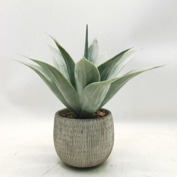 Artificial Aloe Plants in Ceramic Pots