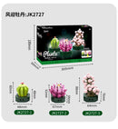 Hisow Set of 3 Succulent Flowers Building Sets （C）