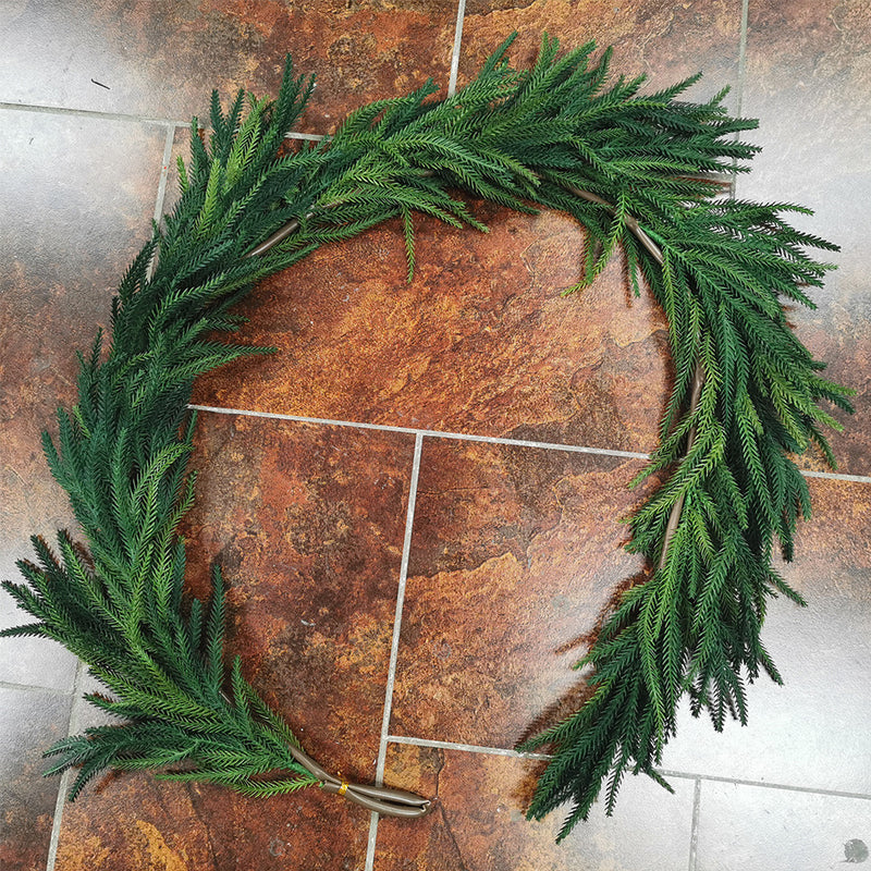 Artificial Cedar Greenery Vines - Hand Feeling Soft Gum Pine Cedar Rattan (4.92ft)