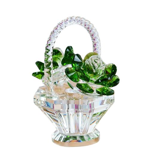 Hisow Crystal Flower Basket （Green）