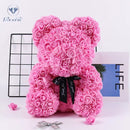 Hisow Handmade Rose Teddy Bear Gifts (Pink)