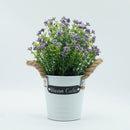 Hisow Artificial Lavender Flowers in Pot（Purple）