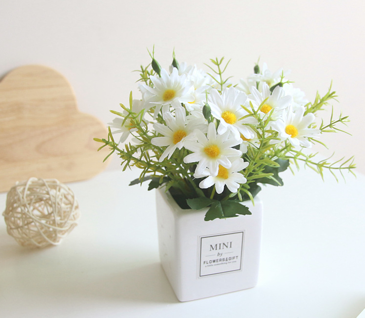 Hisow Artificial Daisy Flower (White)