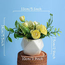 Hisow Mini Fake Silk Camellia Flowers (Yellow)