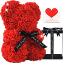 Hisow Handmade Rose Teddy Bear Gifts (Red)