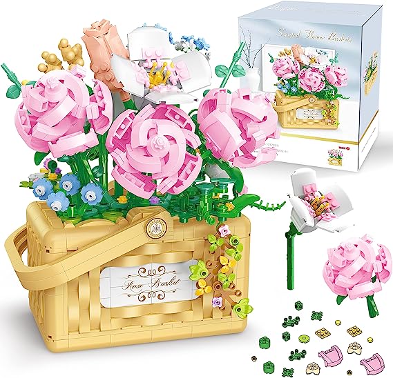 Hisow Flower Bouquet Building Kit（Rose）