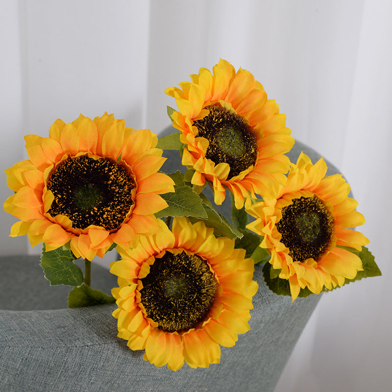 Hisow Artificial Sunflowers ( Set of 7）