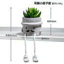 Hisow Artificial Succulents in Pots （Mustache)