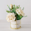 Hisow Artificial Flowers For Decoration （White）