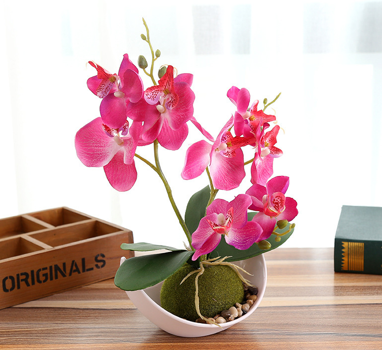 Hisow Artificial Orchids (Rose Red)