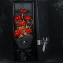 Hisow Gold Plated Artificial Rose（Red）