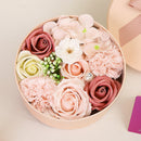 Hisow Soap flower small round box (Pink)