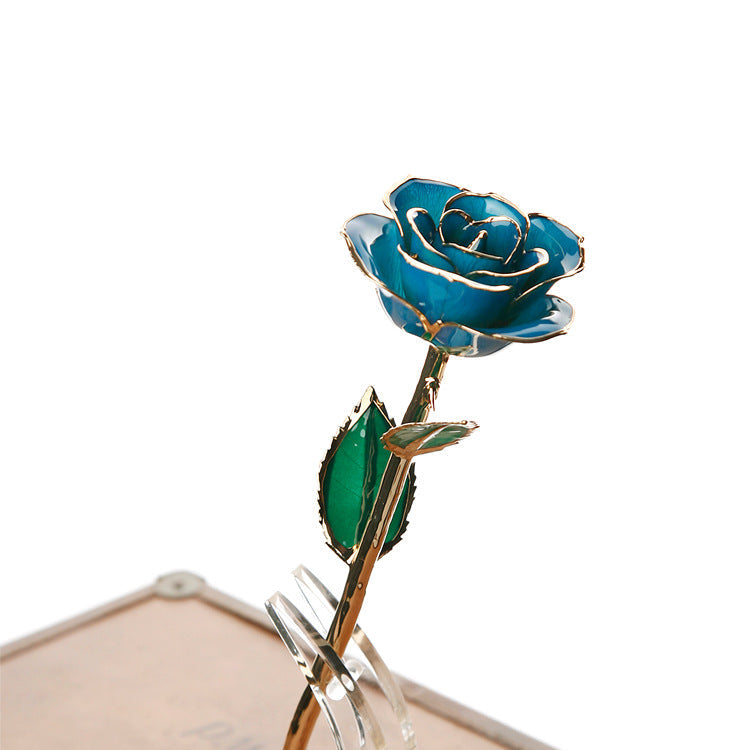 Hisow Real Rose Preserved Flowers (Blue)